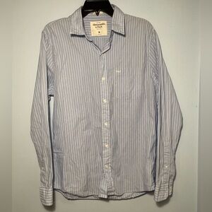 Abercrombie & Fitch Blue Striped Men's Shirt